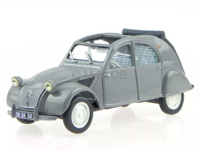 Citroen 2CV 2 CV Ente Typ Az grau Modellauto Atlas 1:43