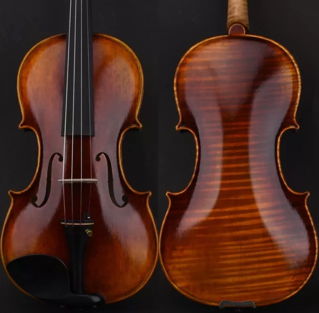 T21 Master Antique/Old Stradivari 1716 Copy Violin 4/4 European Wood Sweet Sound