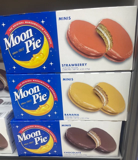 MOON PIE MINIS The Original Marshmallow Sandwich Chocolate Banana