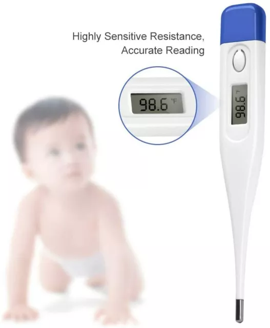 Digital Oral LCD Fever Thermometer For Adult, Baby, Kids 3