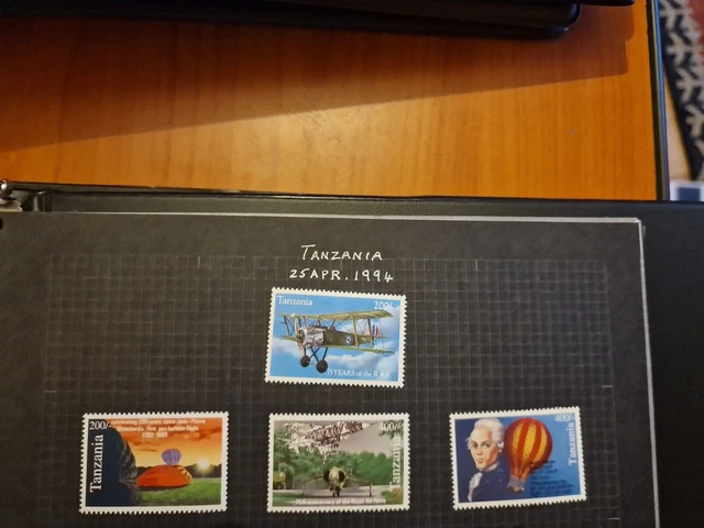 Tanzania 1994 Sg 1786-1789 Aviation Anniversaries   Mnh