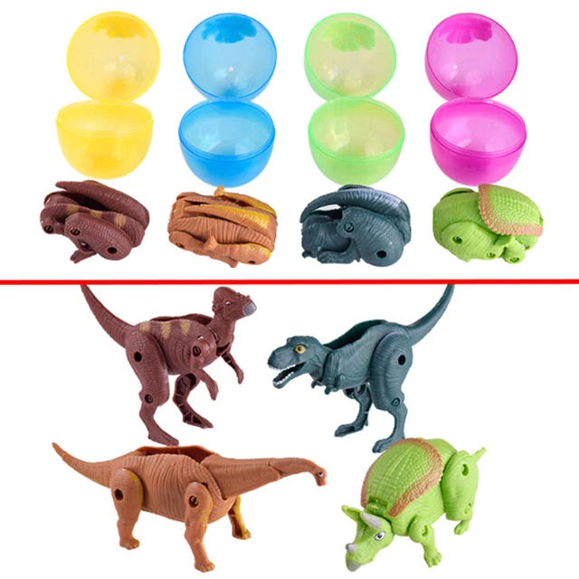 Easter surprise eggs dinosaur toy model deformed dinosaurs egg T.EL