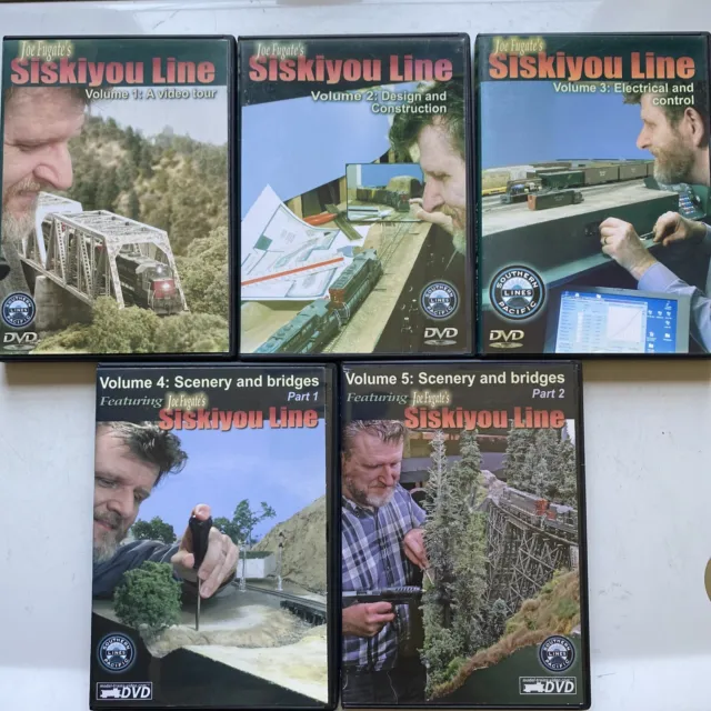 Joe Fugate Vol 1-4 Siskiyou Line Model Trains Scenery Electrical Design Bridge