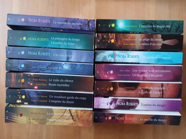 HARLEQUIN : Collection BLACK ROSE LOT de 14 livres (21 Histoires) TBE