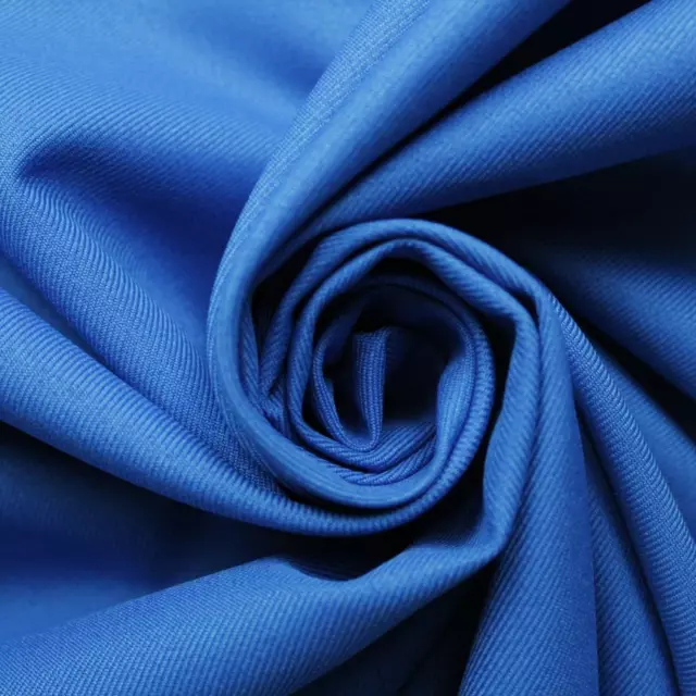 Bright Blue Canvas Upholstery Furnishing Curtain Fabric