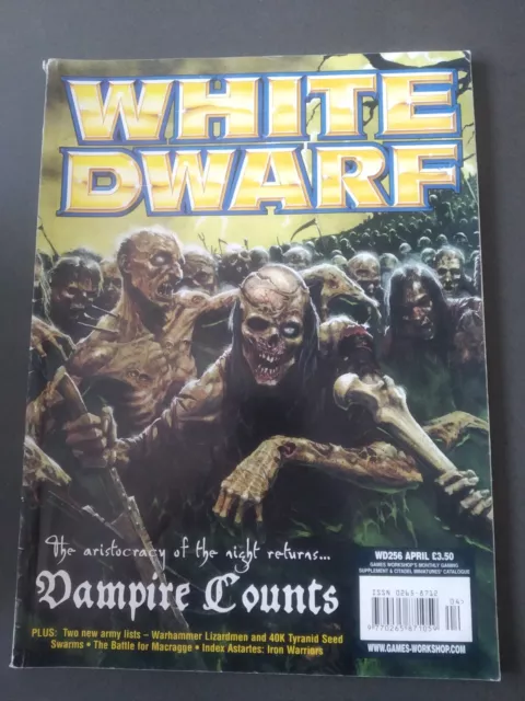 white dwarf issue 256 April 2001 in good condition.