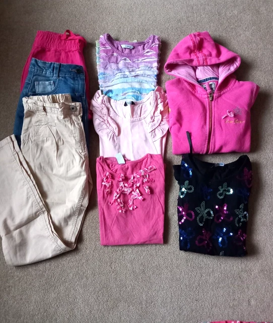Girls Bundle Skirt Trousers Shorts T-Shirt Hoodie Age 9-10 Years ZARA GEORGE F&F