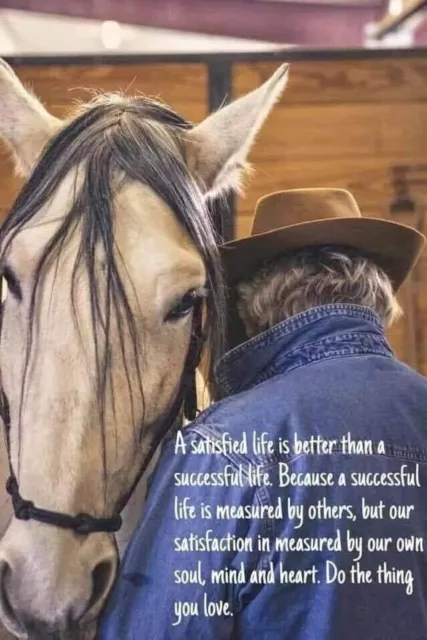 Inspirational horse cowboy   refrigerator magnet  3 1/2"x 4 1/2" Made in the USA