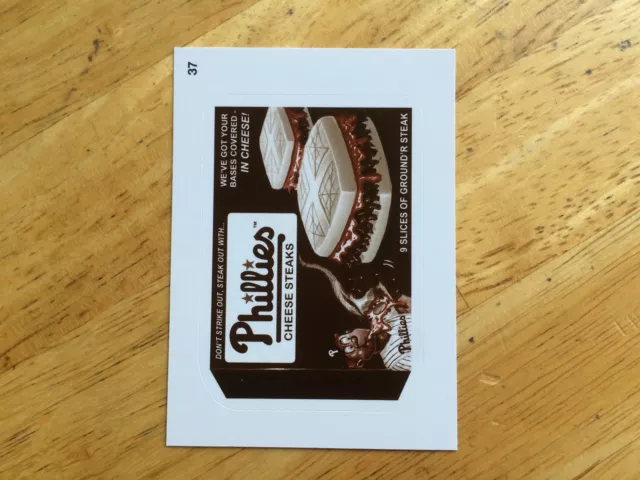 Topps Mlb Wacky Packages Sepia Sticker Philadelphia Phillies Cheese Steaks 37