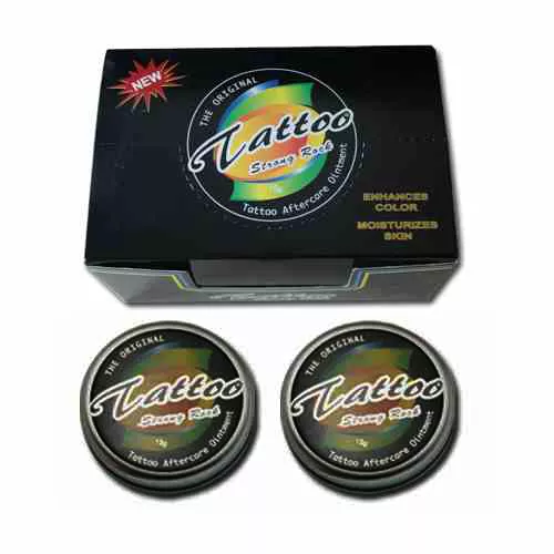 Original STRONG ROCK Tattoo **Nachsorge Salbe** Creme Hygiene 15g Dose