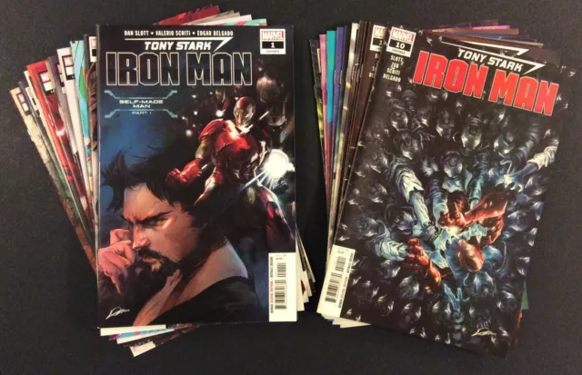 TONY STARK IRON MAN #1 - 19 Comics FULL SERIES Never Read Marvel 2018 Dan Slott