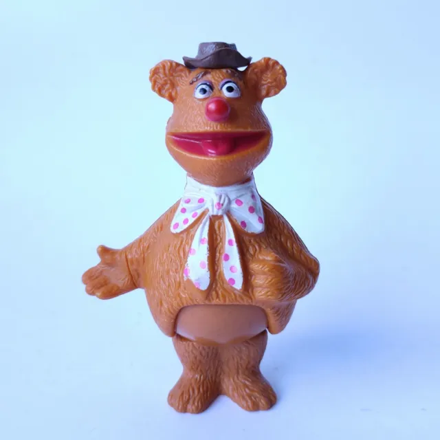 VINTAGE The Muppet Show Figure Fozzie Bear 1978 Jim Henson 4" Toy