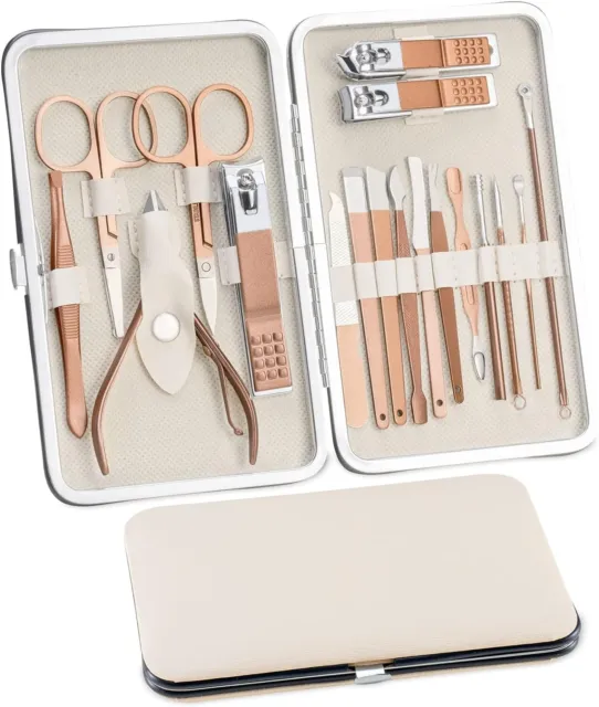 Set completo per manicure e pedicure Kit con accessori per unghie + custodia
