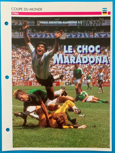 FOOTBALL DIEGO MARADONA SS NAPLES 1986 TRADING ROOKIE CARD MONDIAL ARGENTINE