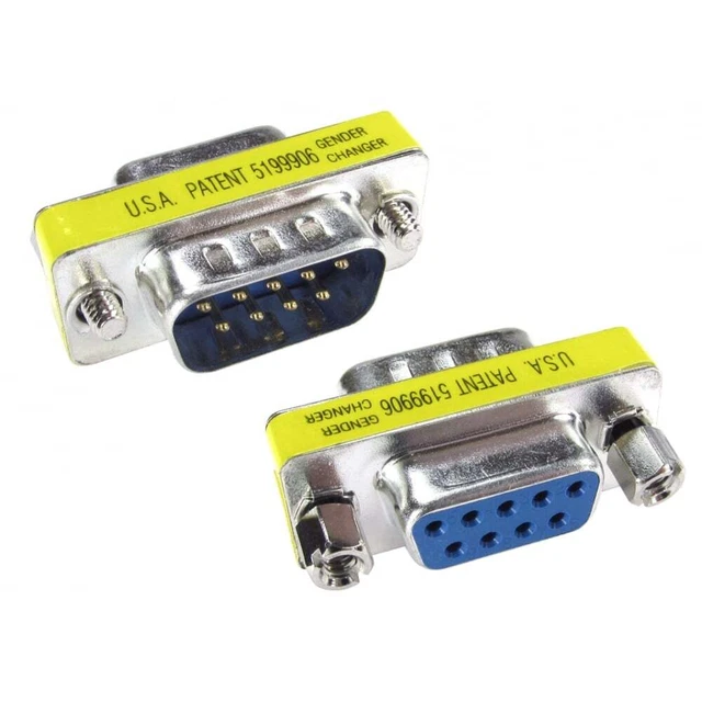 9 PIN SERIAL RS232 Male to 9 Pin Female Port Saver adapter Connector D9