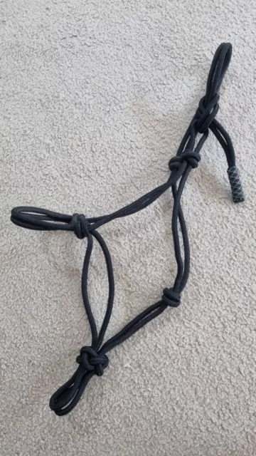 Black Pony Rope Halter