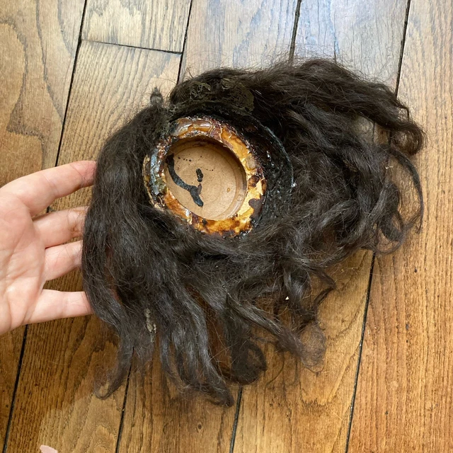 Perruque Ancienne Avec Calotte Pour Poupée SFBJ - Cheveux Naturels ?