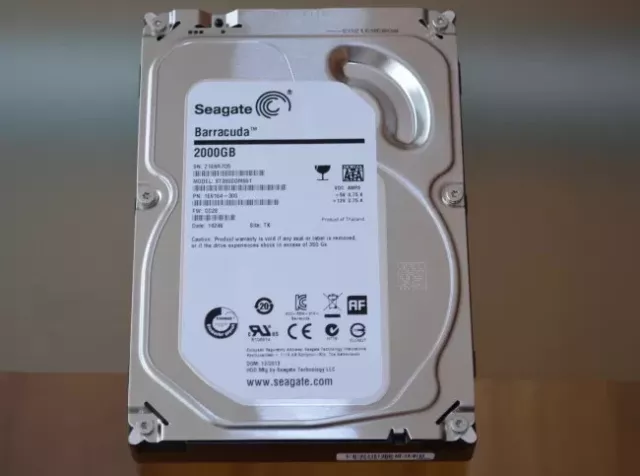 Disque dur 2 To , 3.5 pouce , sata , Seagate ST2000DM001 6 gbits/s 7200 RPM