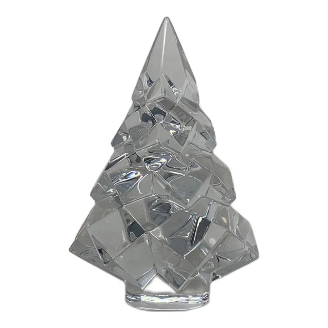 Sapin De Noël Enchanté En Cristal Clair Baccarat – état Parfait