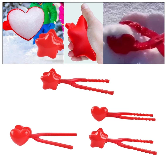 Snowball Maker Clip Clamps Toy Sandball Sand Mold Snow Play for Winter Kids
