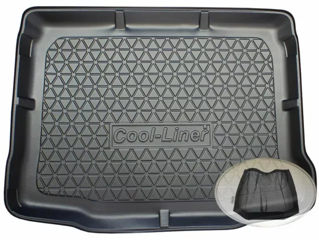 Z340886 Diamanten-Design-Kofferraumwanne + Klett-Netz für Skoda Yeti Outdoor 5L