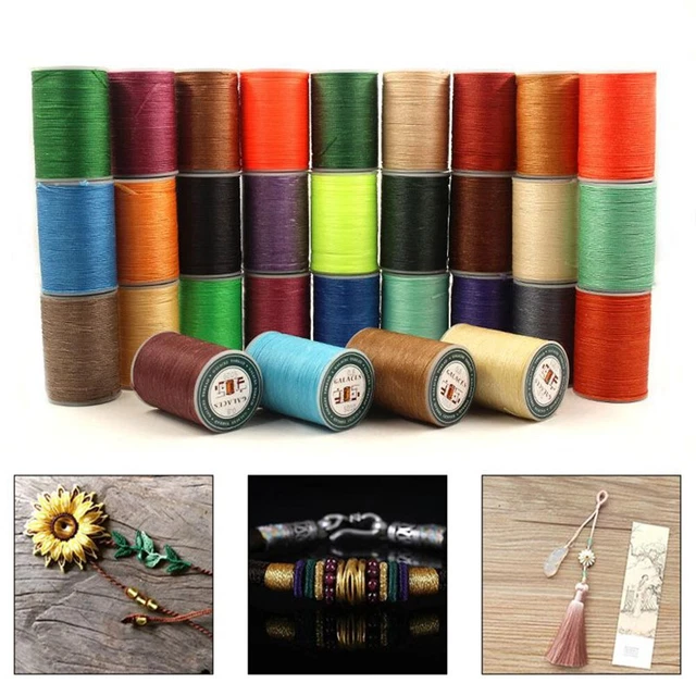 * 1 0mm 70M Hilo de coser de cuero encerado para cuchillo de guardería tapicería zapatos equipaje