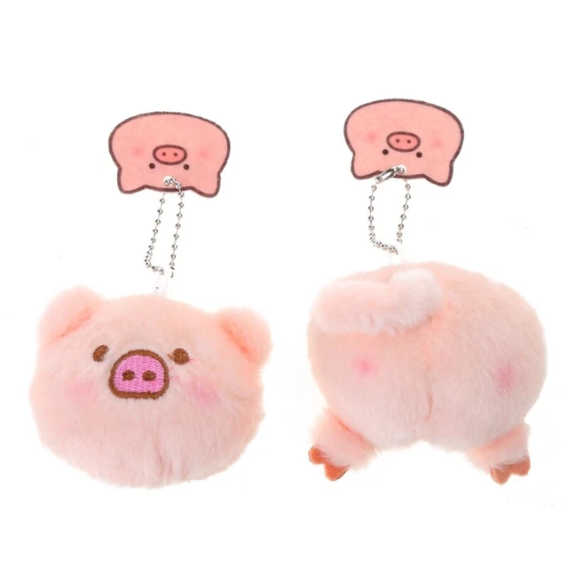 Pig Ass Pendant Keychains Plush Keyrings Backpack Pendants Dolls Gift for Girls