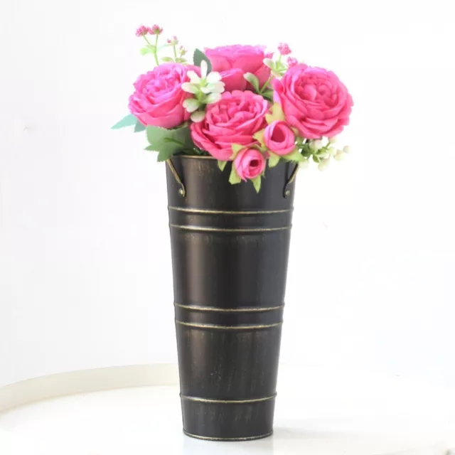 Metal Flower Arranging Bucket Pastoral Style Umbrella Rack New Flower Pot  Home