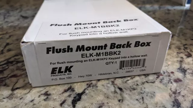 ELK Products ELK-M1BBK2 Flush Mount Back Box for ELK-M1KP2 Keypad