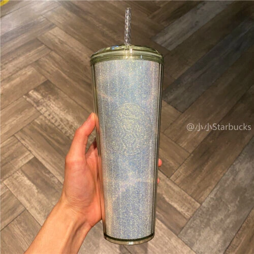 New Starbucks China 2022 Summer Marbled Sparkling Straw Cup 24oz Cup Tumbler