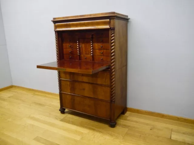 Biedermeier Sekretär Mahagoni um 1830 Top Erhaltung