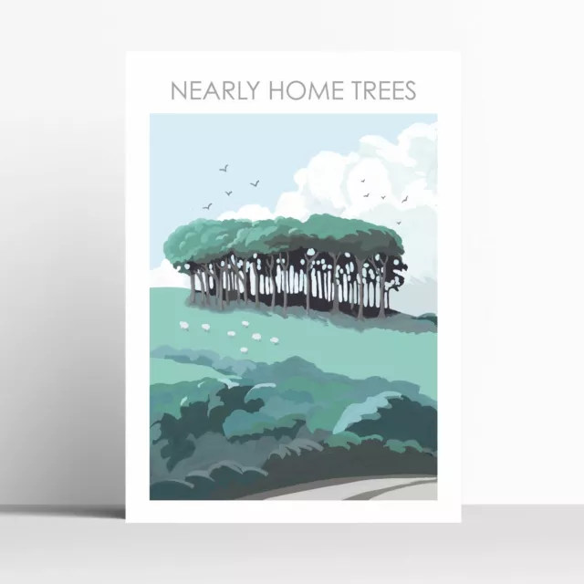 Nearly Home Trees Devon Digital Print