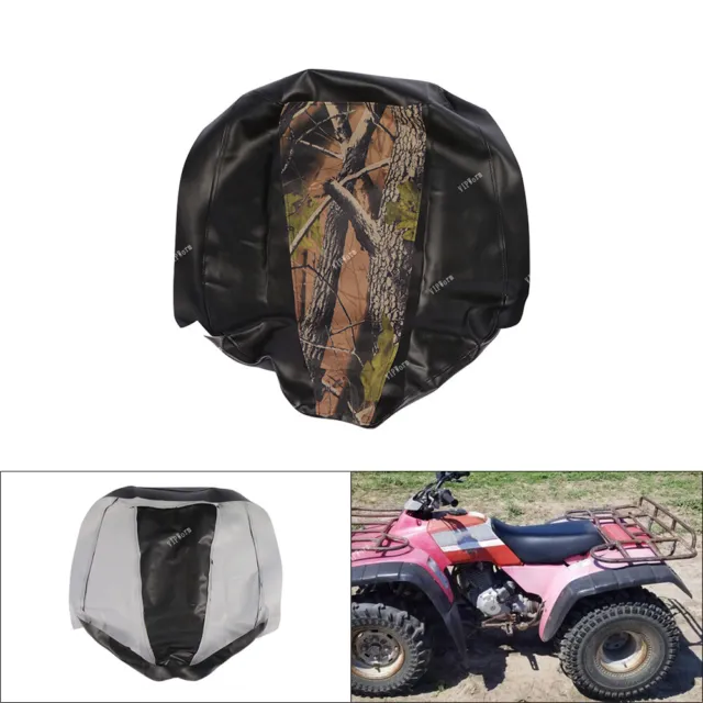 For Honda TRX300 Fourtrax 1988 to 2000 Hornz Camo W/ Black Sides&Rear Seat Cover