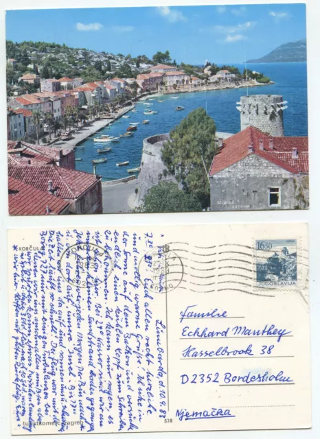 21675 - Korcula - postcard, run 12.9.1983