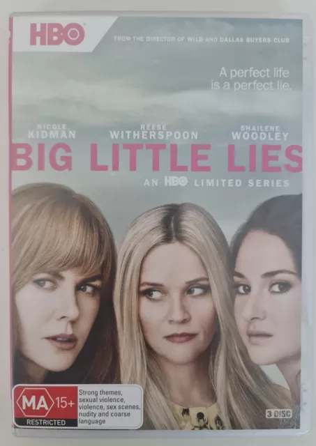 Big Little Lies Series 1 | Nicole KIdman, Reese Witherspoon | 3 Discs |  NON-USA Format | PAL | Region 4 Import - Australia