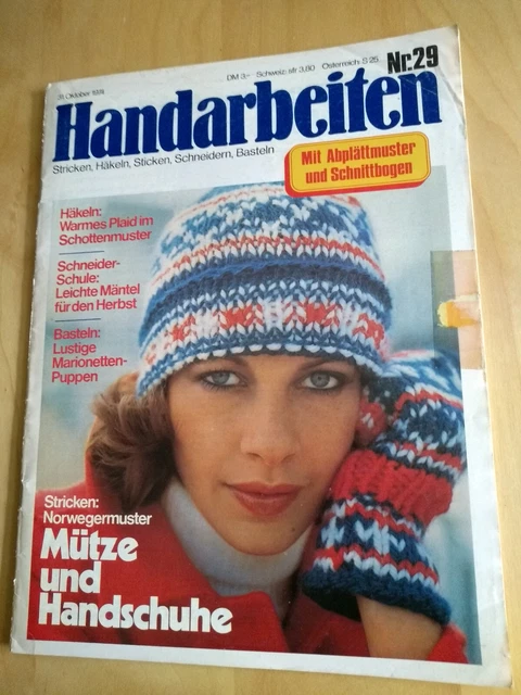 Handarbeiten Nr.29, 10/1974 mit Schnittbogen, Marionetten basteln