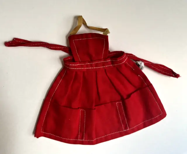 Barbie What’s Cookin Fashion Pak RED APRON Vintage 1960s Outfits, Very Nice!