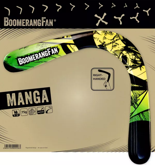 Bumerang BoomerangFan Manga Holz Sportbumerang für Fortgeschrittene