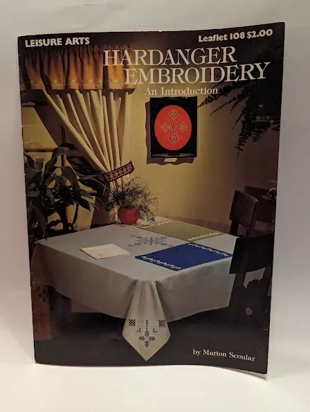 Leisure Arts Hardanger Bordado Un Libro de Introducción Folleto 108 1977