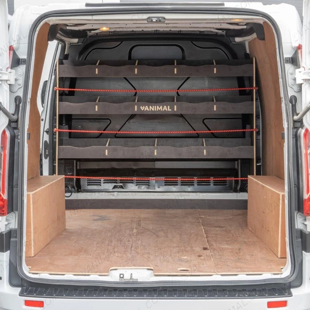 FORD TRANSIT CUSTOM 20122023 Hexaboard FullWidth Bulkhead Racking £