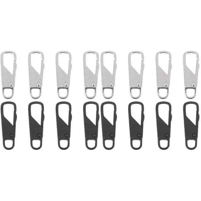 16 Pcs Durable Zipper Heads Pullers Jackets Slider Repair Tags Amulet Suitcase