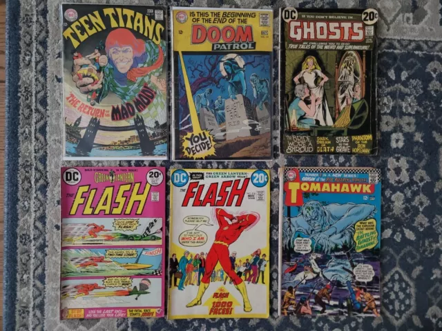 DC Silver Age & Bronze Comic Lot Teen Titans Doom Patrol Flash