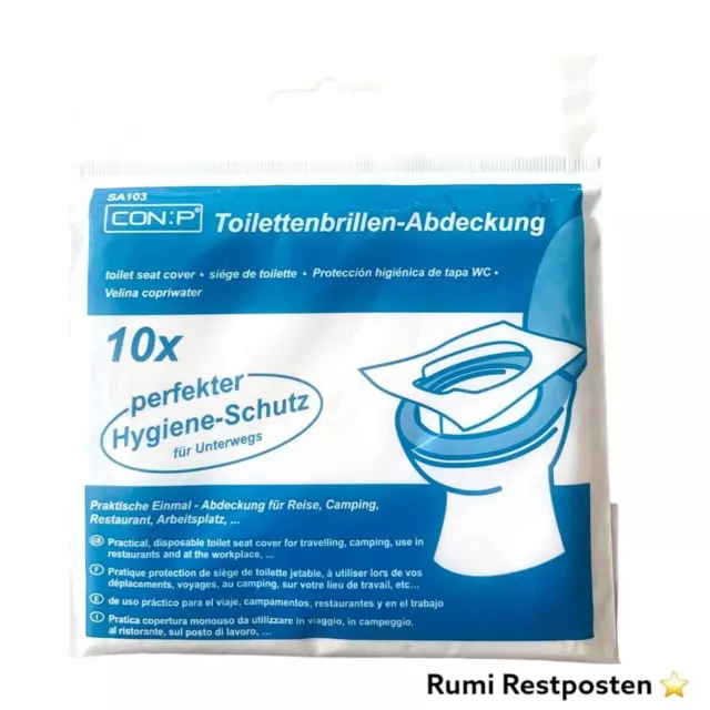 Toilettenbrillen WC Abdeckung Hygiene für unterwegs 10 Stück