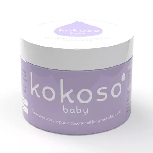 Kokoso Baby Organic Coconut Oil - Moisturising 100% Natural Baby Oil for Baby