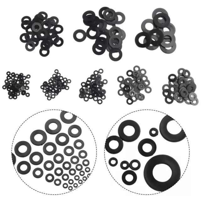 Gummi Nylon-Gummi-O-Ring M2-M10 Reparatur Schlauch Schwarz 2cm 7*6 Dichtung 3