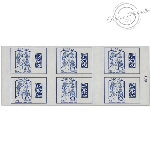 FRANCE 1176AC1 Marianne De Ciappa 6 Stamps For Postage, Qr Code