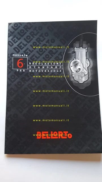 Dell'Orto manuale 6 officina 2003 regolazioni standard carburatori originale