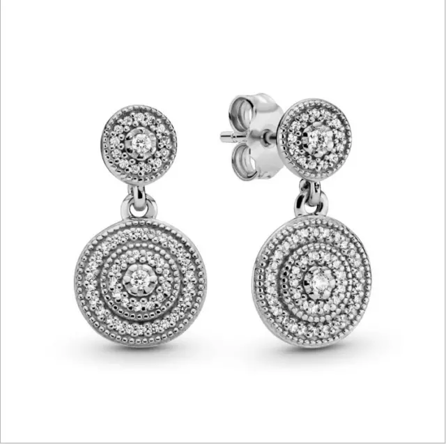 NEW AUTHENTIC PANDORA 290688CZ S925 Silver Radiant Elegance Drop
