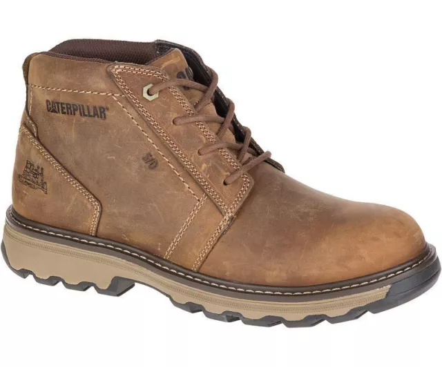 Mens Caterpillar Parker Chukka Safety Steel Toe/Midsole Work Boots Sizes 6 to 13