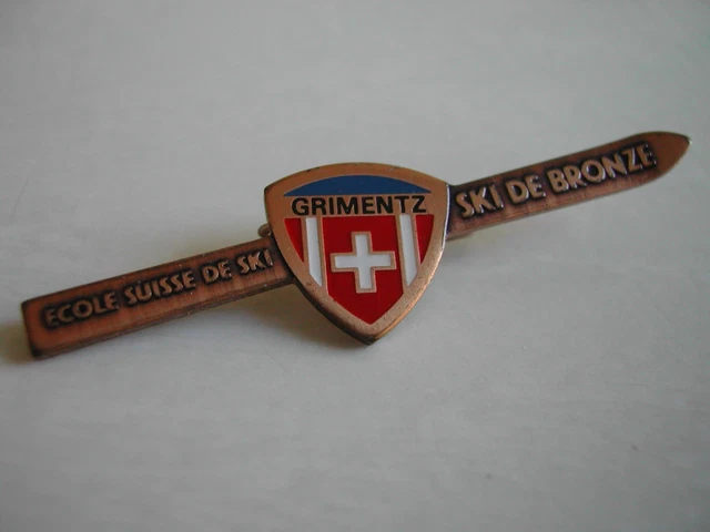 Pin's Ski Vintage Guillestre 1000m – Email – Collection Sport